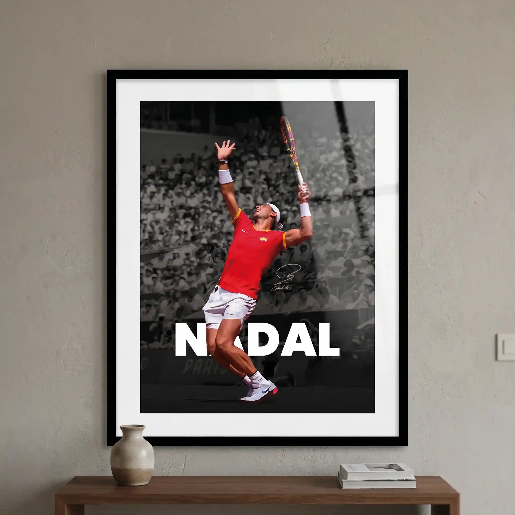 Cuadro Póster Rafael Nadal | Decoración de Tenis