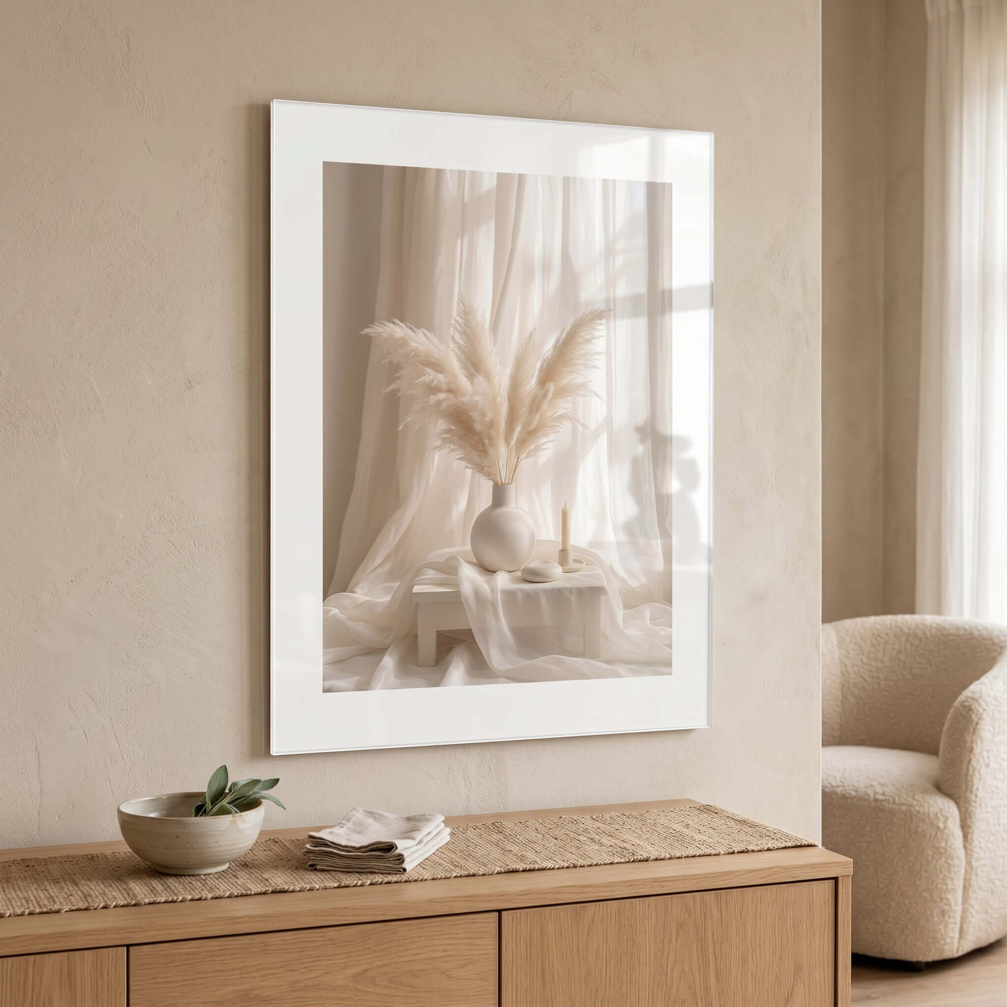 Cuadro Póster Botánico Beige | Decoración Minimalista