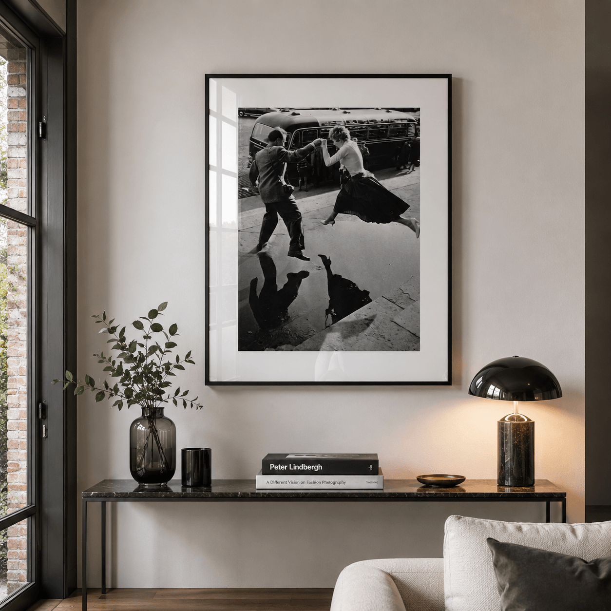 Cuadro Póster Pareja Bailando | Decoración en Blanco y Negro