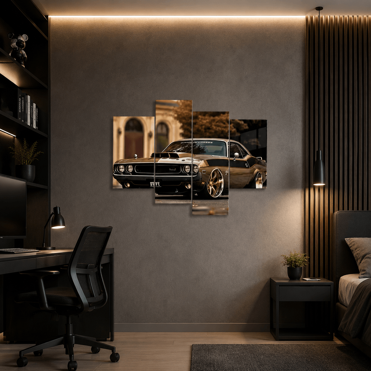 Cuadro de Metacrilato Dodge Challenger | Decoración de Coches