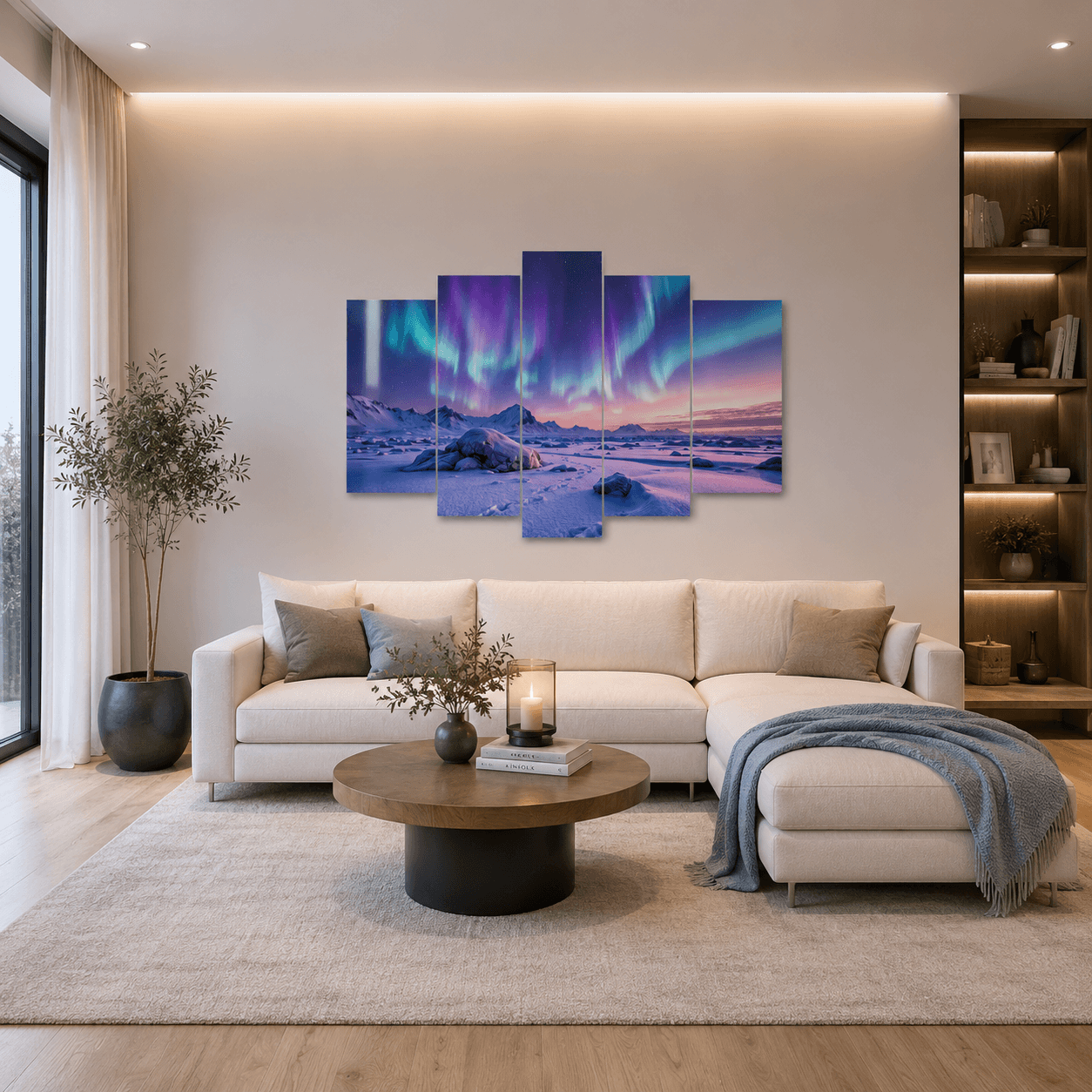 Cuadro de Metacrilato Aurora Boreal | Decoración de Paisajes