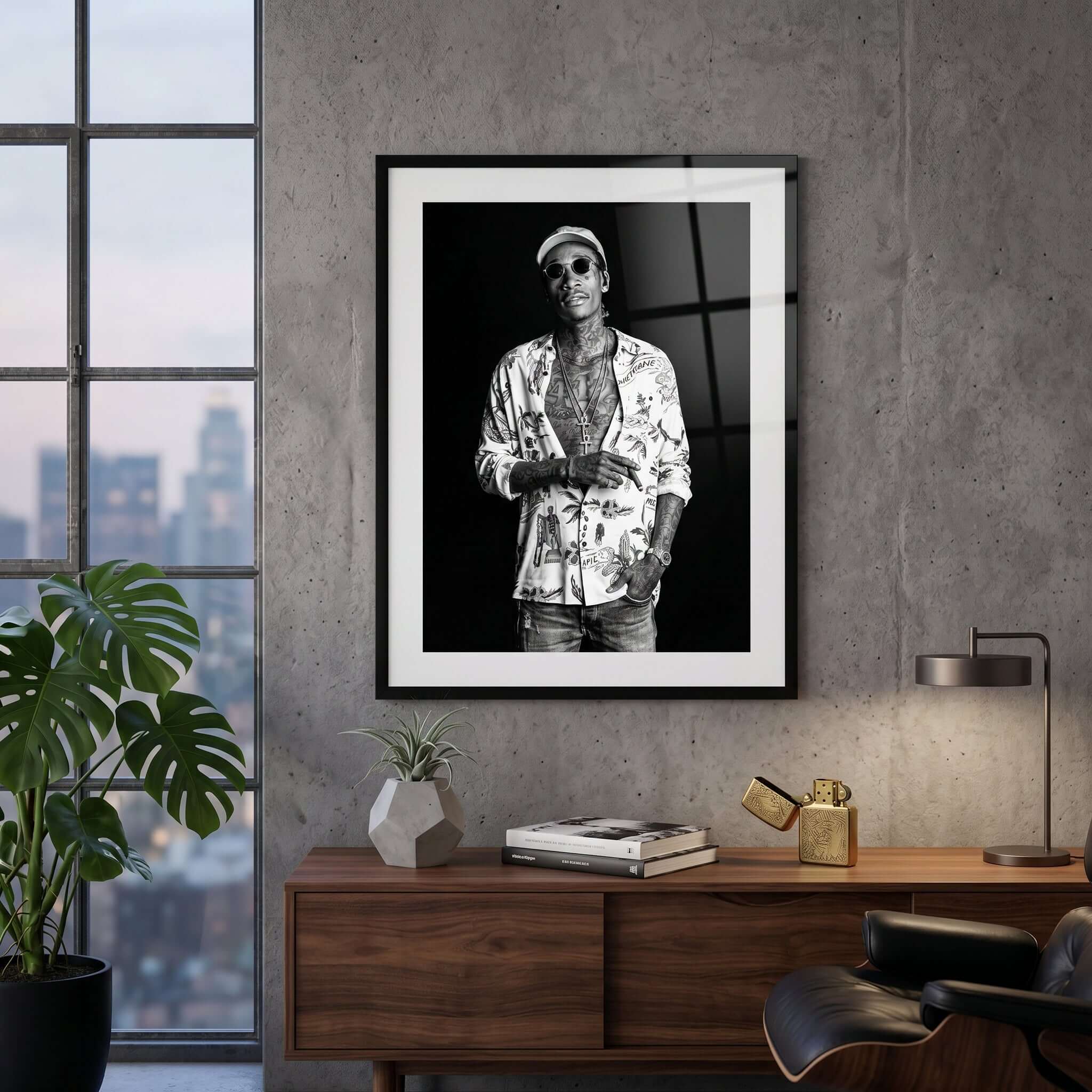 Cuadro Póster Wiz Khalifa | Decoración Hip Hop