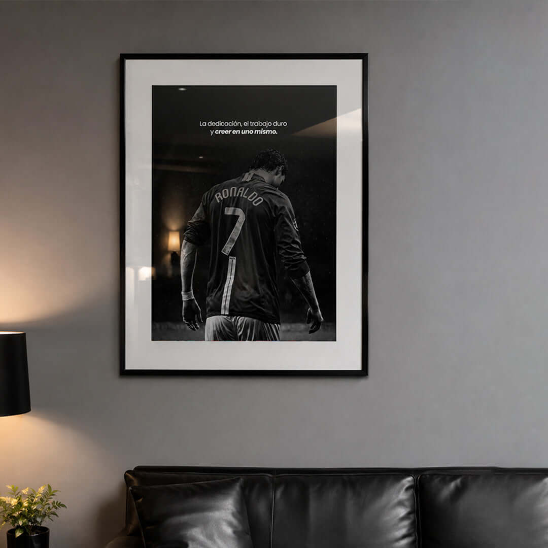 Cuadro Póster Cristiano Ronaldo 7 | Decoración de Fútbol