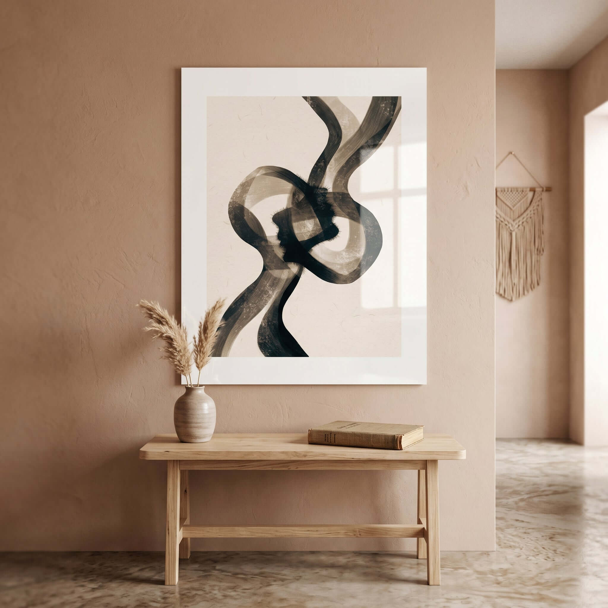 Cuadro Póster Abstracto Negro | Decoración Minimalista