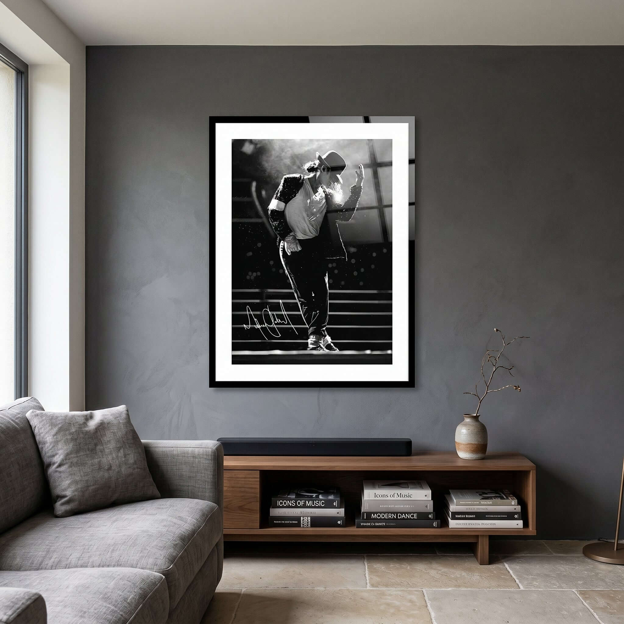 Cuadro Póster Michael Jackson Bailando | Decoración Musical
