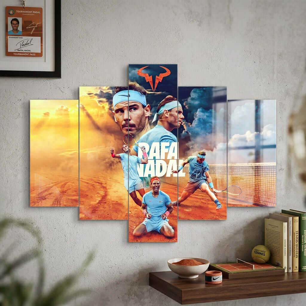 Cuadro de Metacrilato Rafael Nadal | Decoración de Tenis