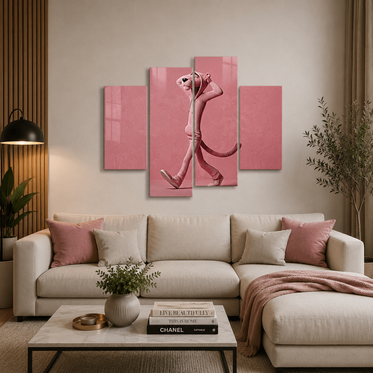 Cuadro de Metacrilato Pantera Rosa | Decoración Moderna