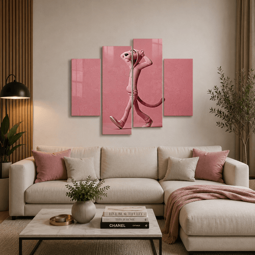 Cuadro de Metacrilato Pantera Rosa | Decoración Moderna