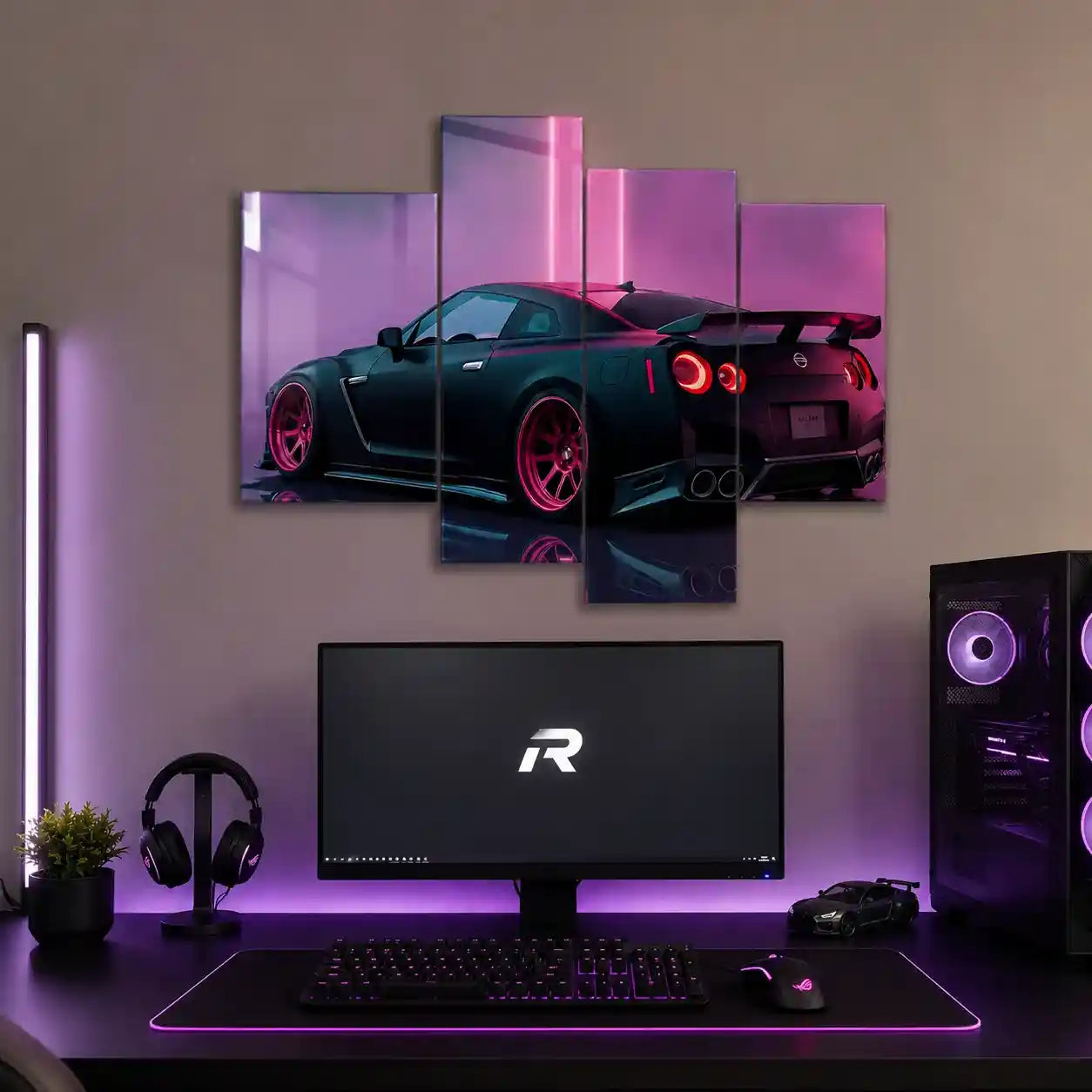 Cuadro de Metacrilato Nissan GT-R | Estilo Neón
