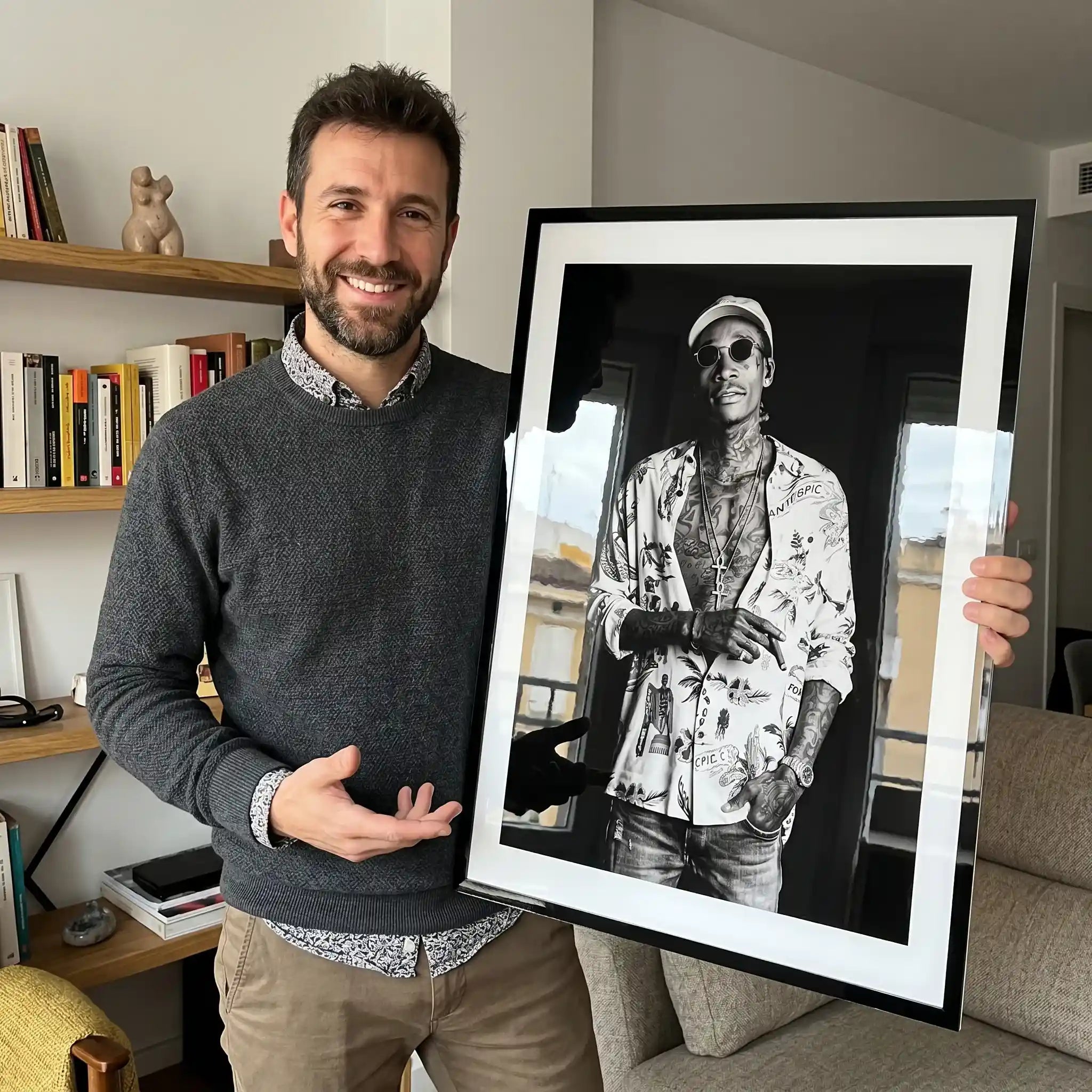 Cuadro Póster Wiz Khalifa | Decoración Hip Hop