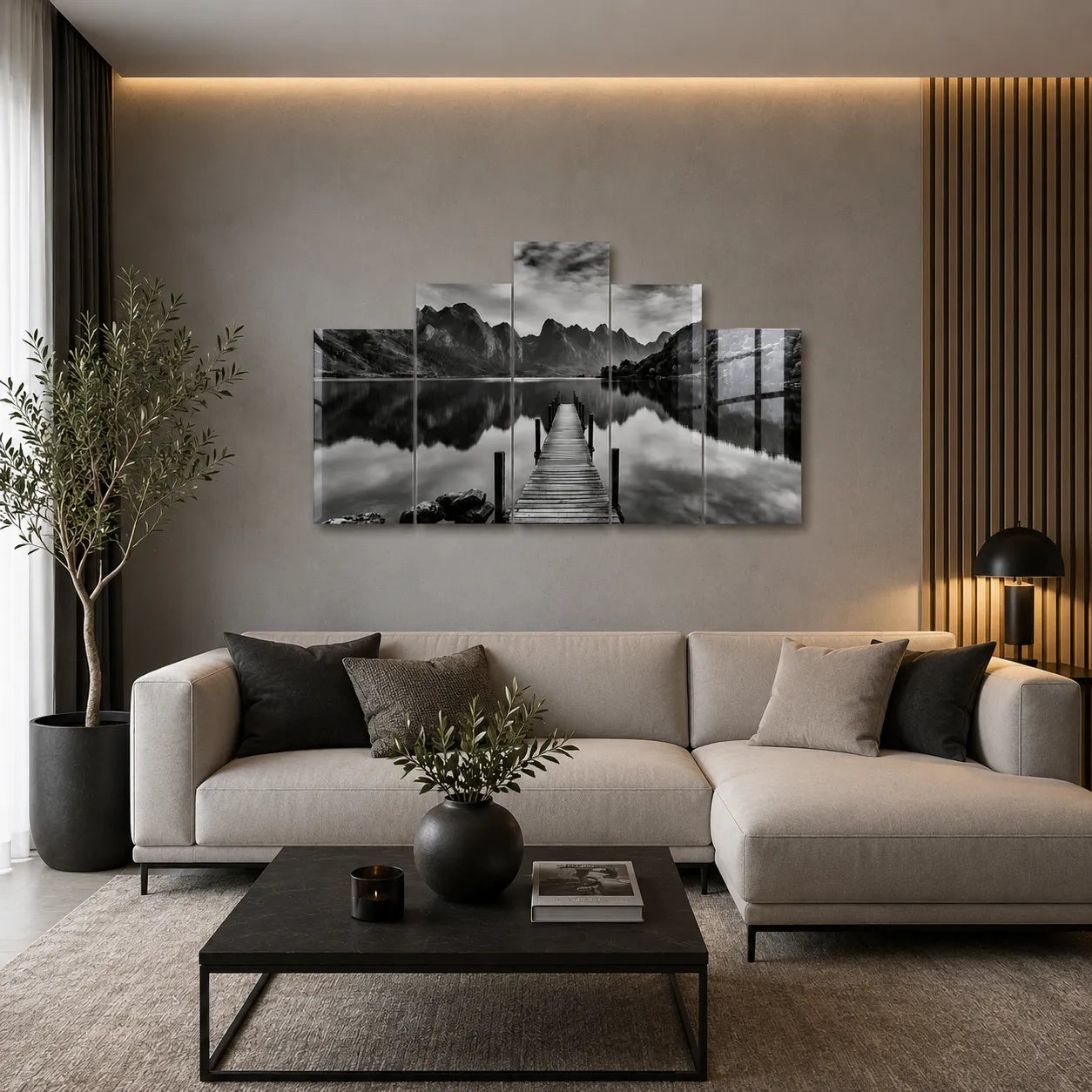 Cuadro de Metacrilato Paisaje | Decoración en Blanco y Negro