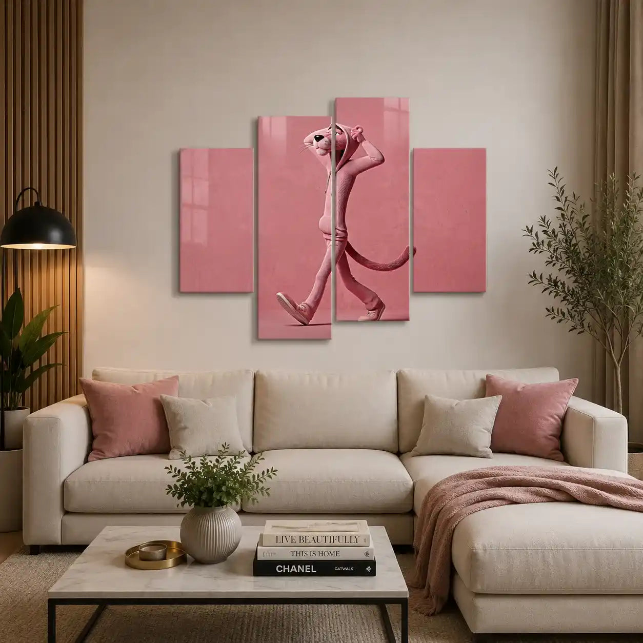 Cuadro de Metacrilato Pantera Rosa | Decoración Moderna