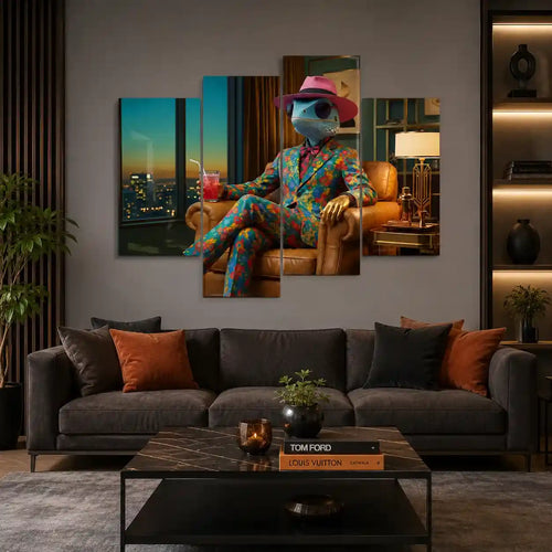 Cuadro de Metacrilato Iguana Urbana | Decoración Moderna