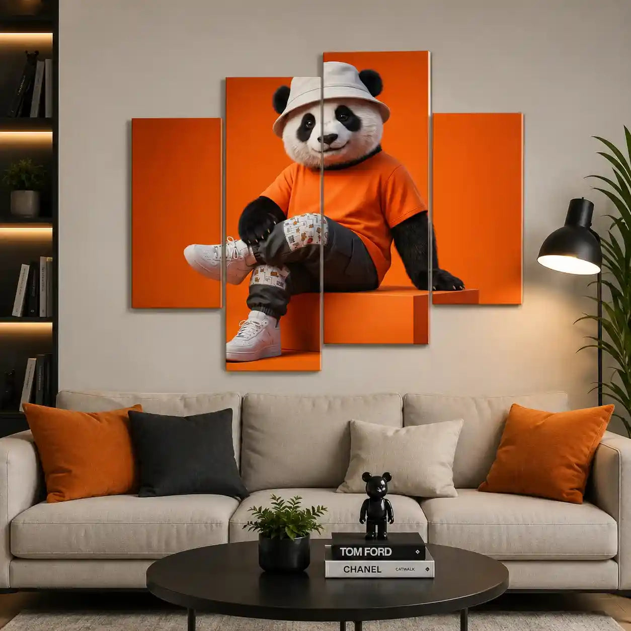 Cuadro de Metacrilato Panda Urbano | Decoración Moderna