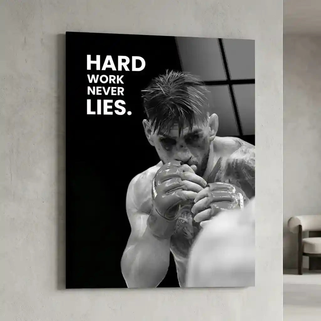 Cuadro MMA | "Hard Work Never Lies"