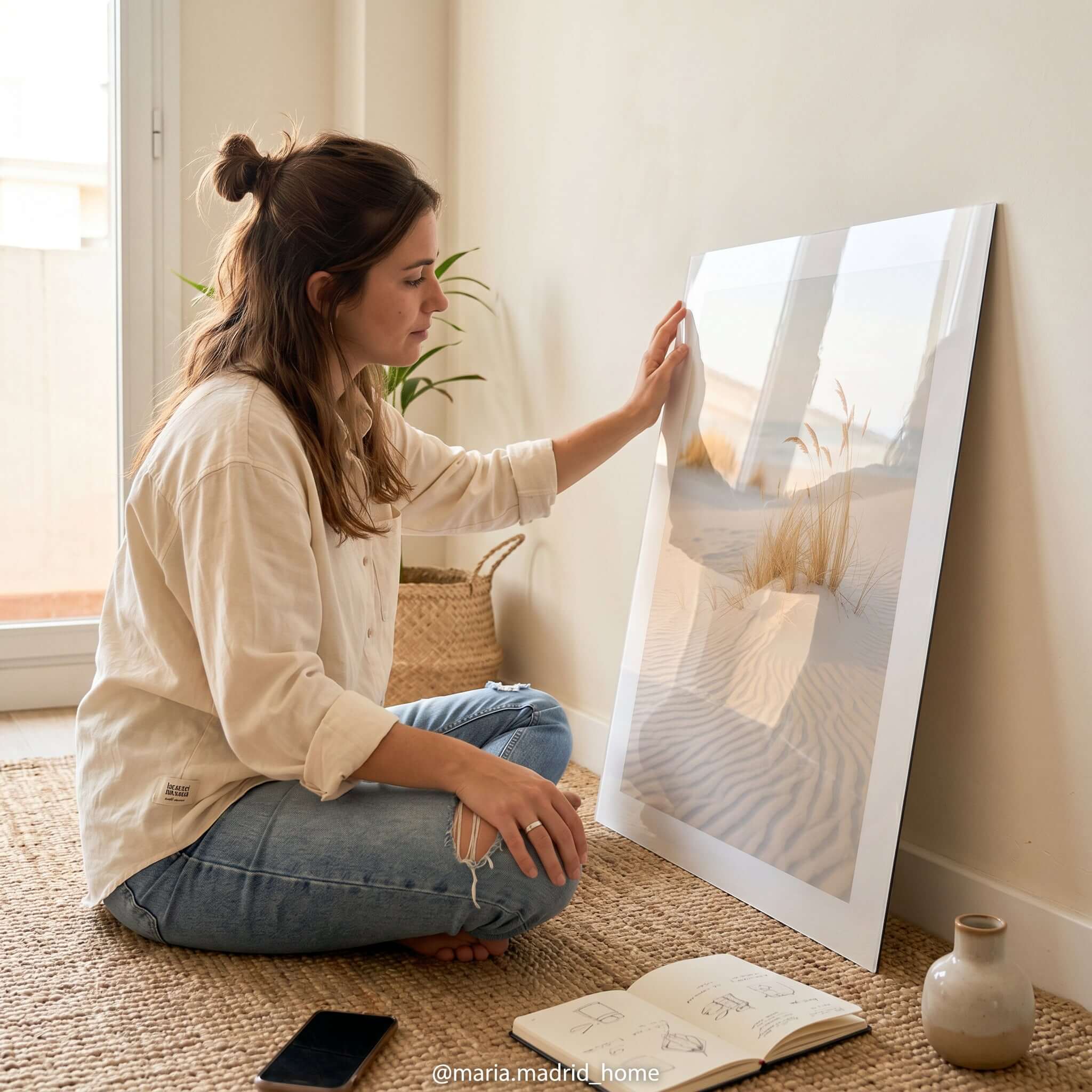 Cuadro Póster Dunas de Arena | Decoración Costera Minimalista