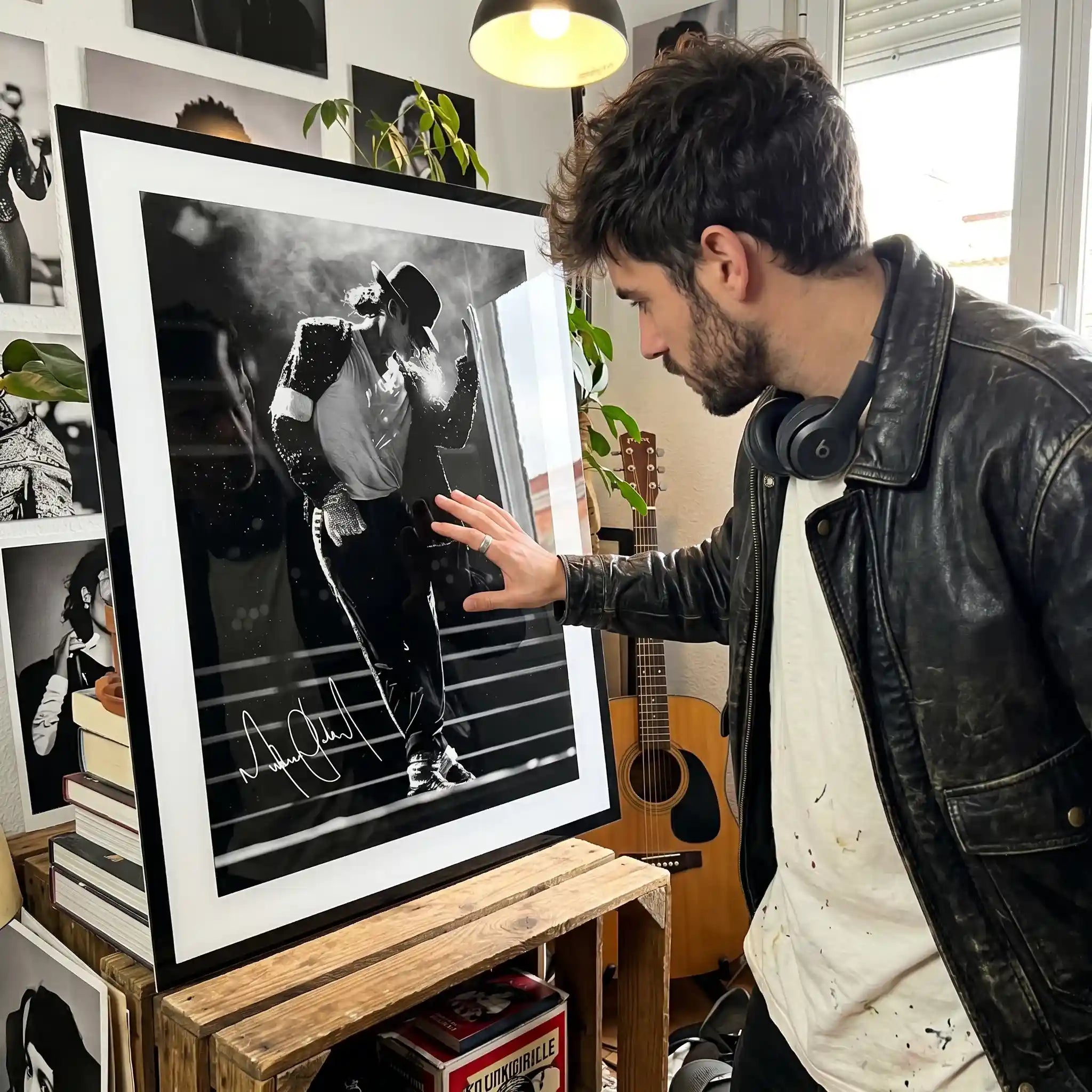 Cuadro Póster Michael Jackson Bailando | Decoración Musical