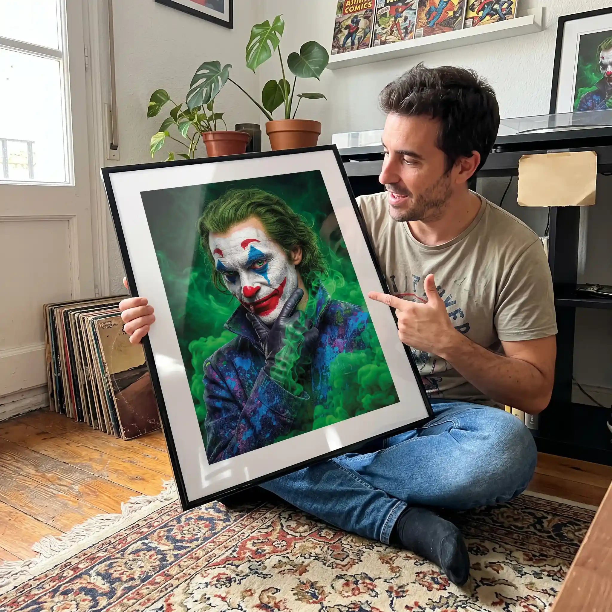 Cuadro Villano Clown | Sonrisa del Caos | Arte Cinematográfico
