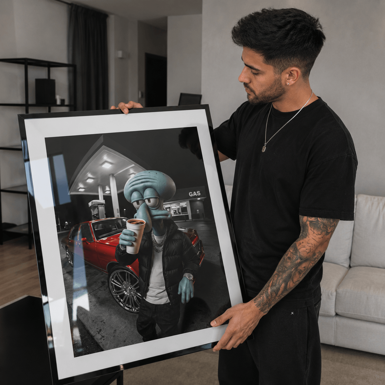 Cuadro Póster Calamardo Urbano | Decoración Moderna