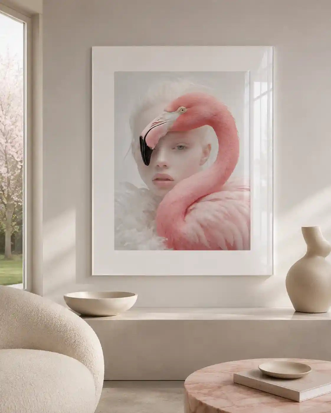 Cuadro Pink Flamingo | Soft Elegance