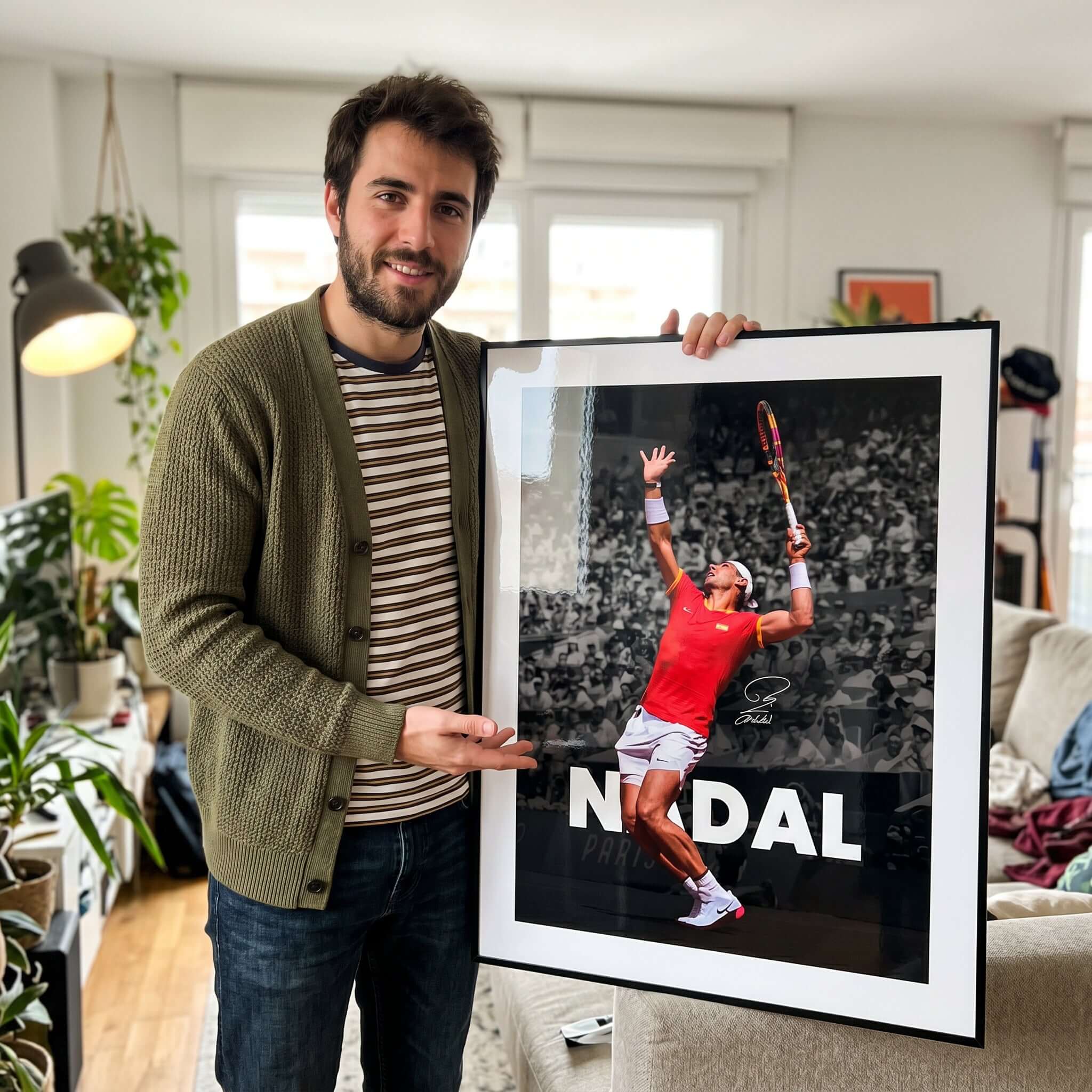 Cuadro Póster Rafael Nadal | Decoración de Tenis