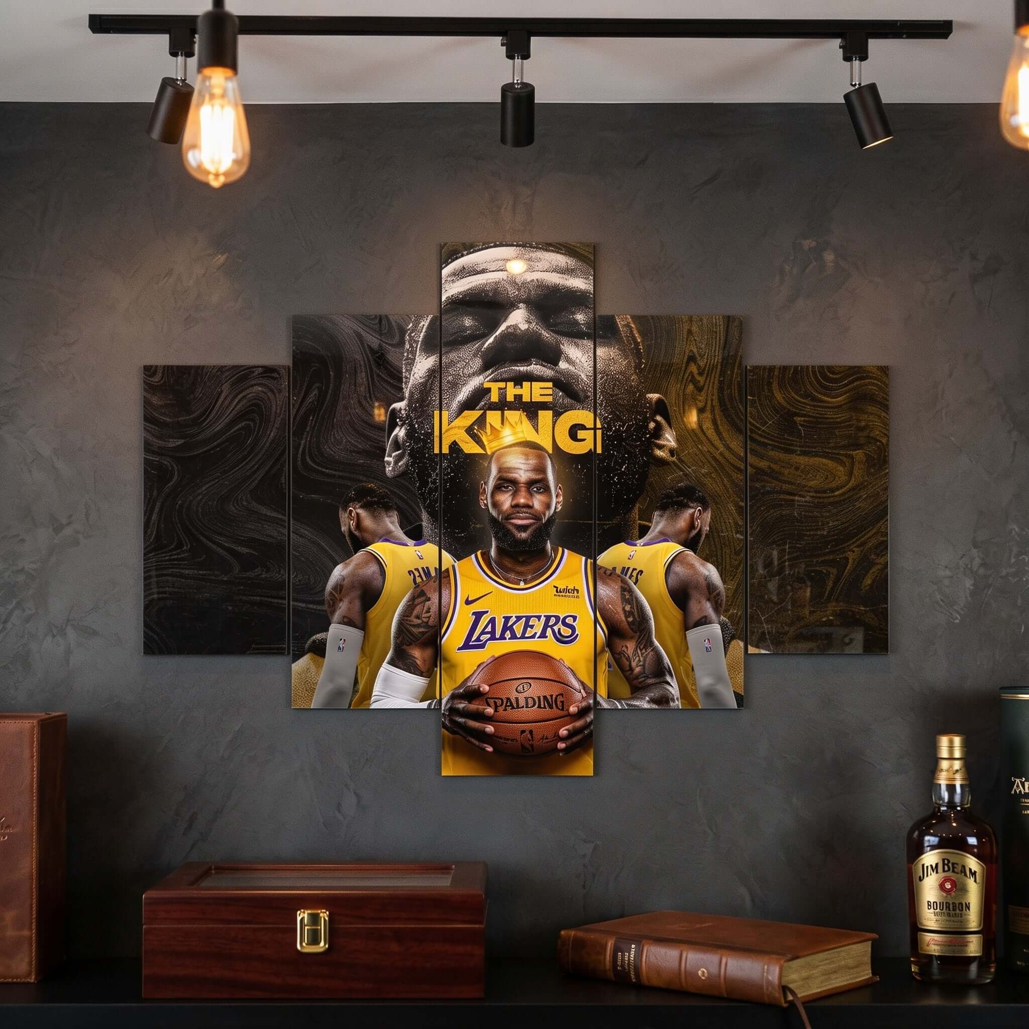 Cuadro de Metacrilato LeBron James | Decoración de Baloncesto