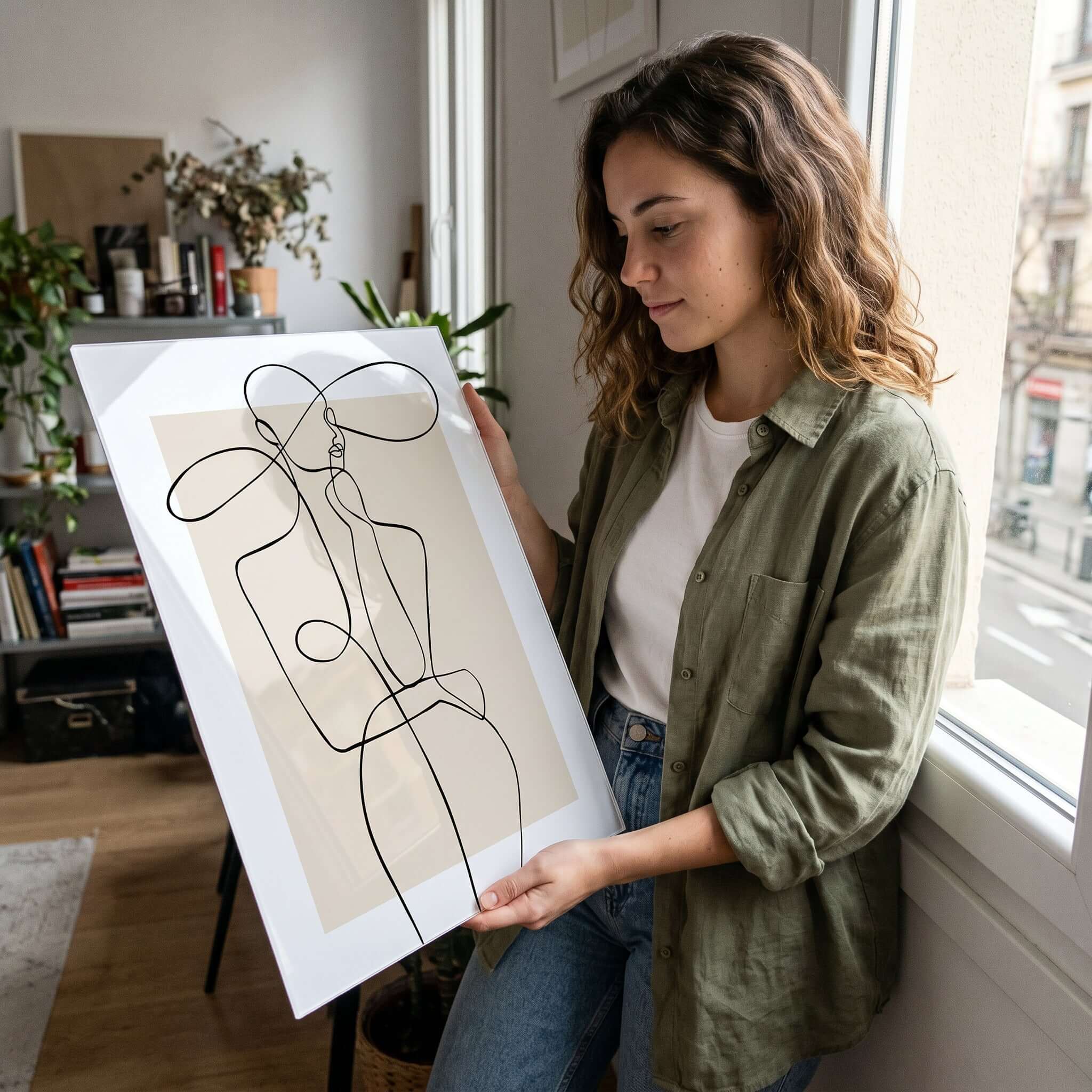 Cuadro Póster Silueta de Mujer | Decoración Minimalista