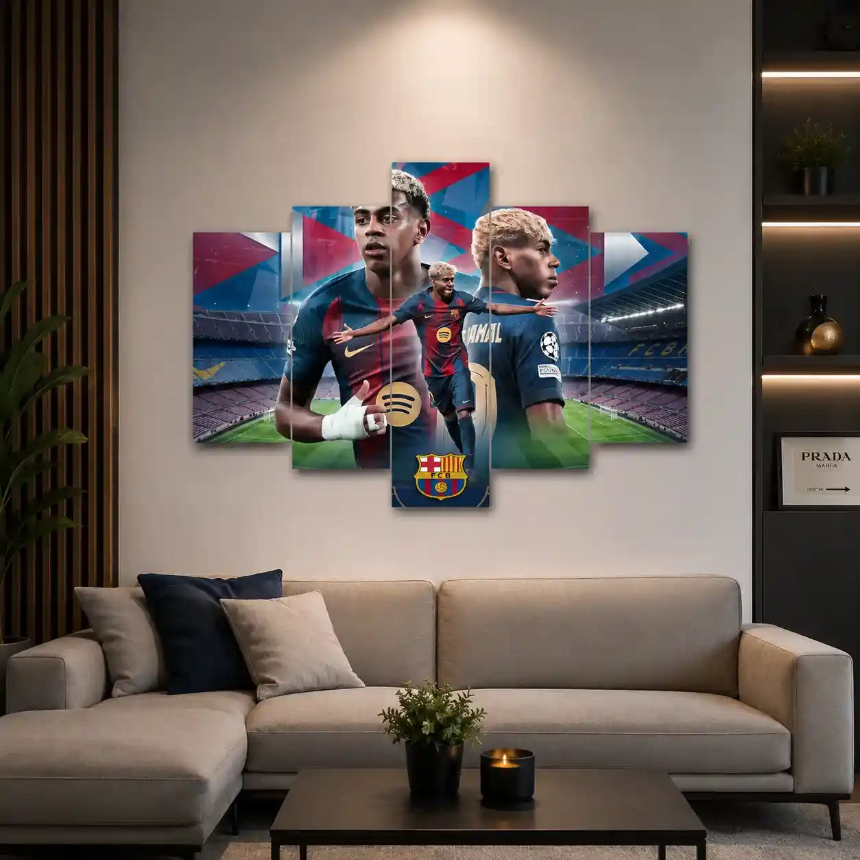 Cuadro de Metacrilato Lamine Yamal | Decoración de Fútbol