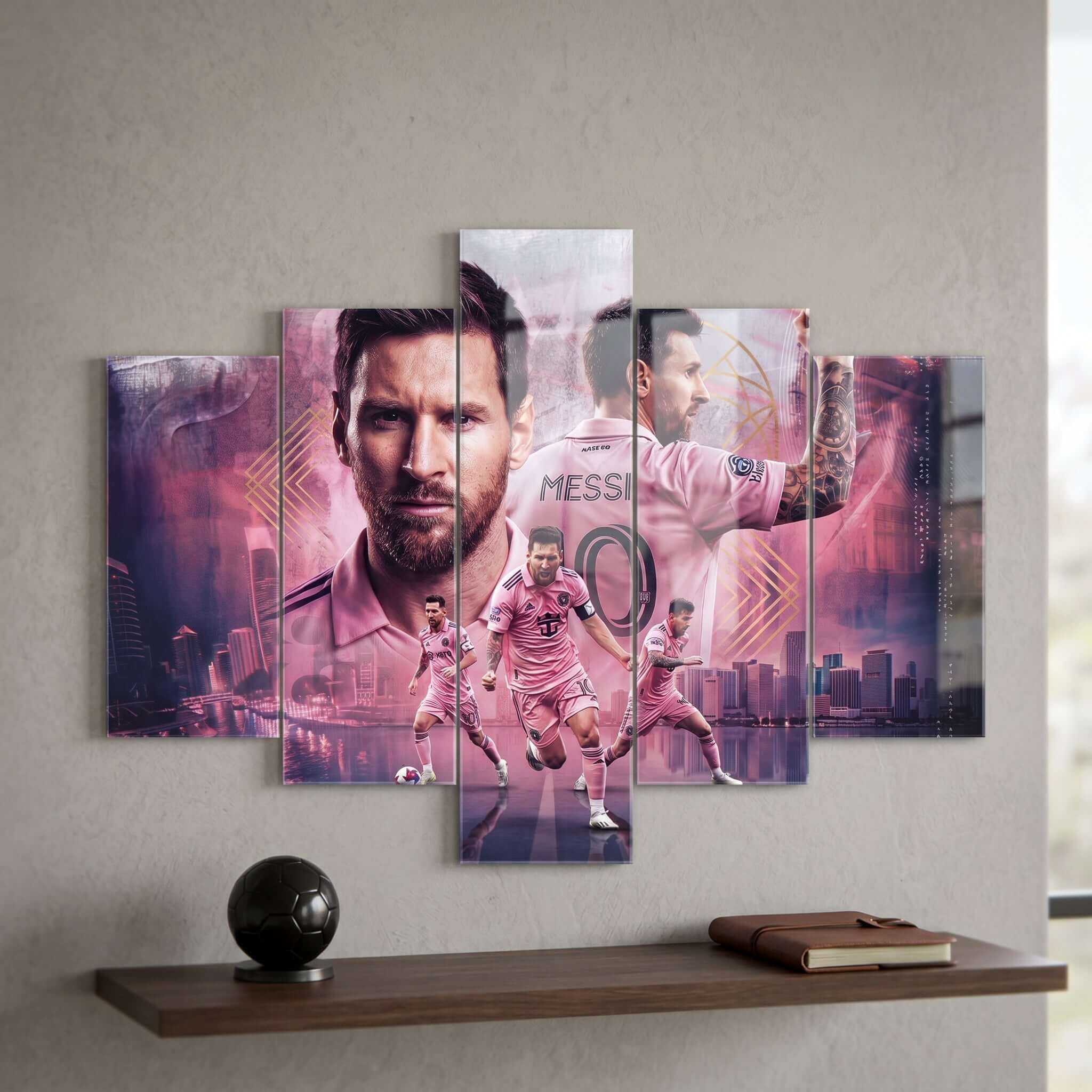Cuadro de Metacrilato Lionel Messi | Decoración de Fútbol