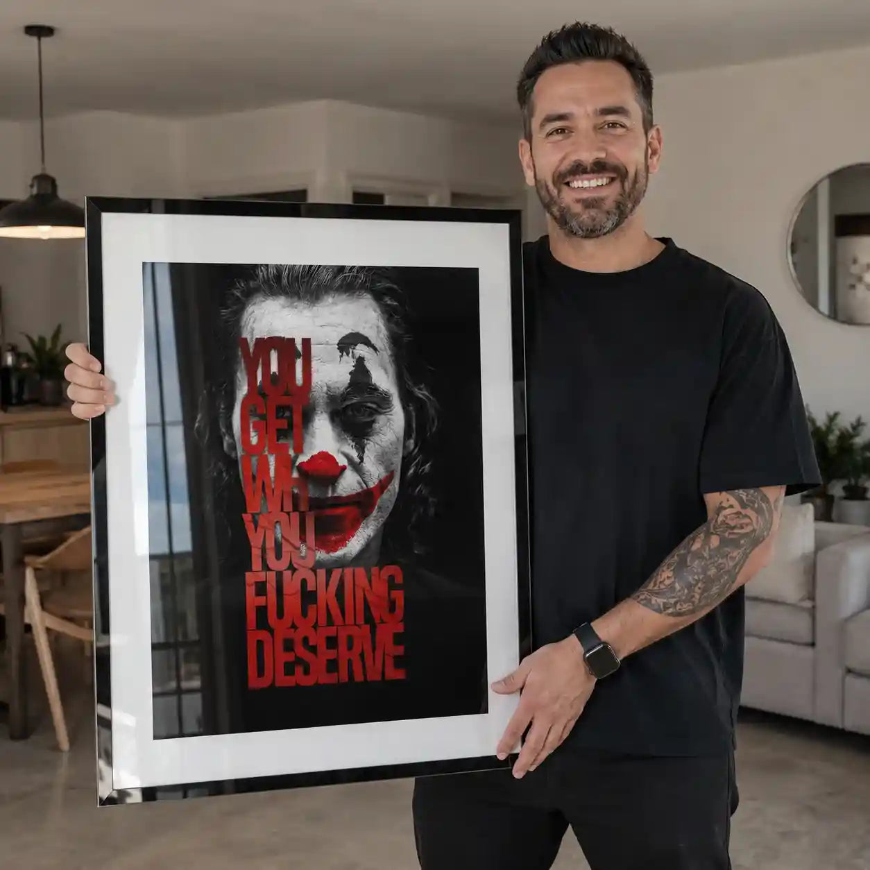 Cuadro Póster Joker | You Get What You Deserve | Dark Attitude