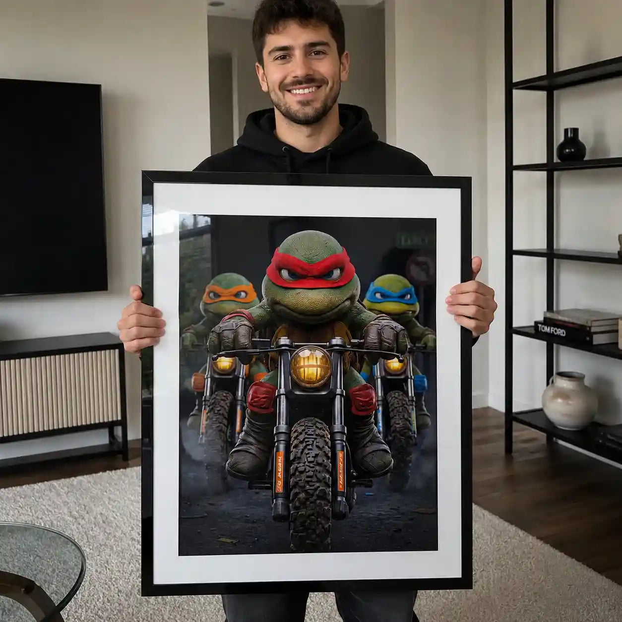Cuadro Póster Tortugas Ninja | Turtle Riders | Urban Ride