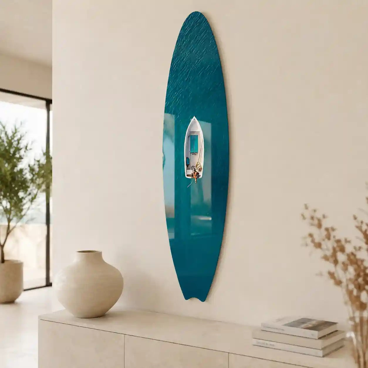Cuadro Decorativo Tabla de Surf | Mar Turquesa