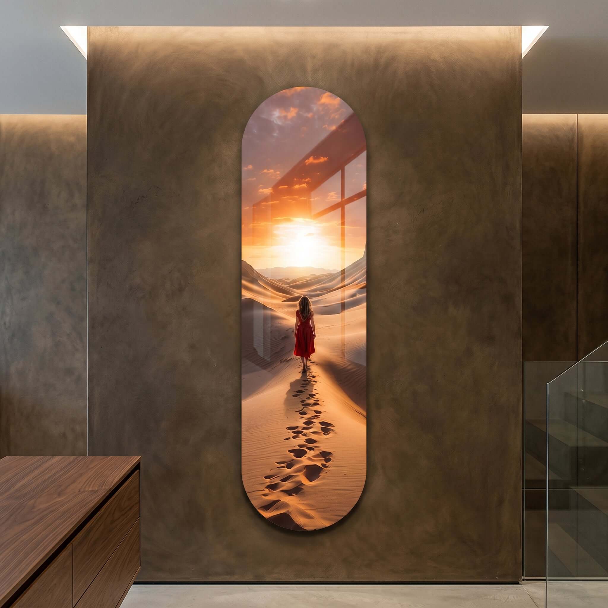 Cuadro Patineta con Atardecer | Decoración Urbana y Costera