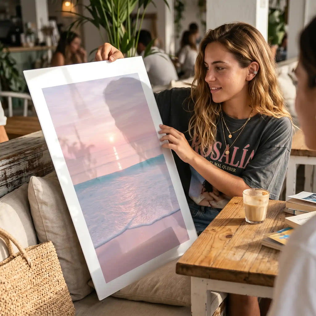 Cuadro Póster Atardecer Rosa | Pink Horizon