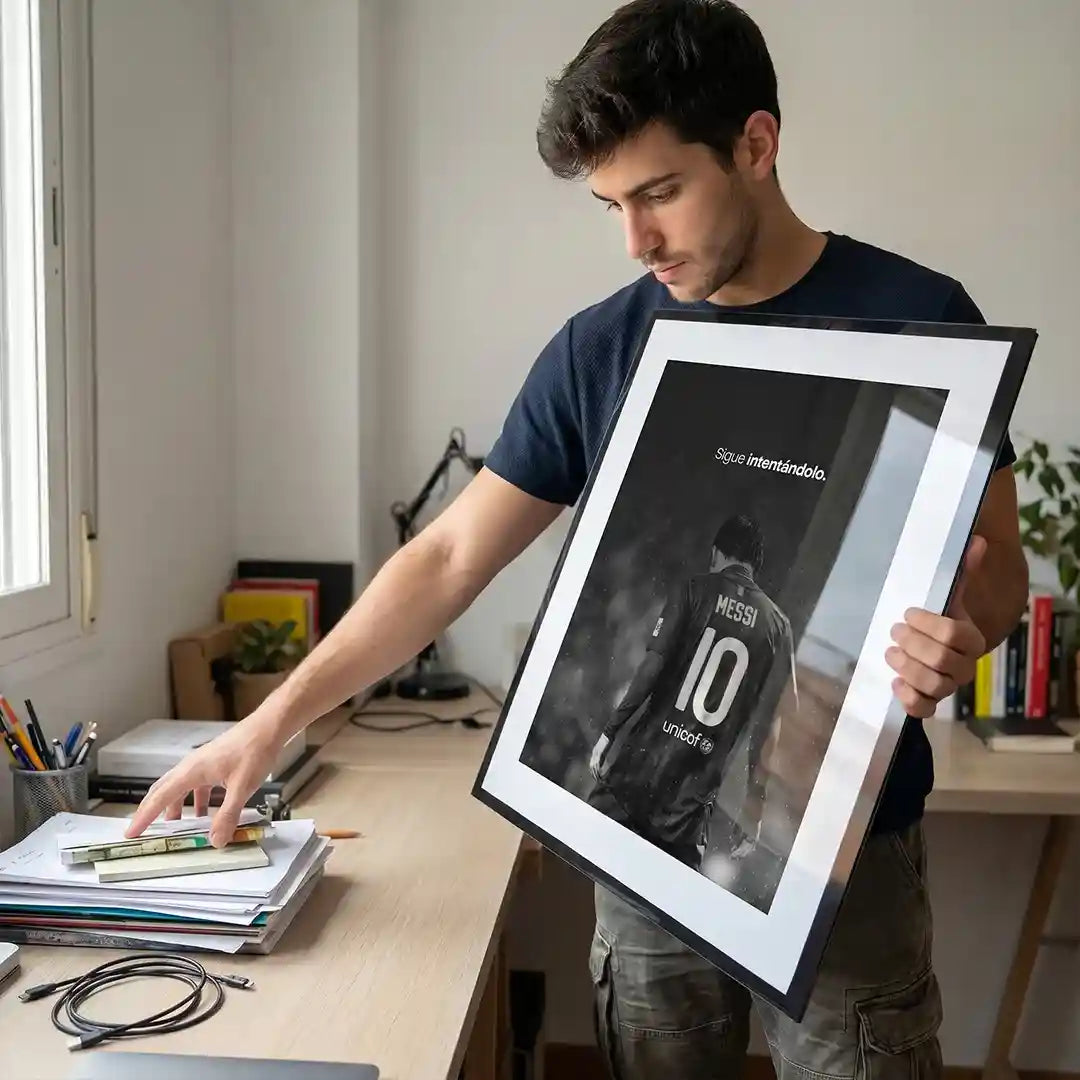 Cuadro Póster Lionel Messi | Nº10 | Sigue Intentándolo