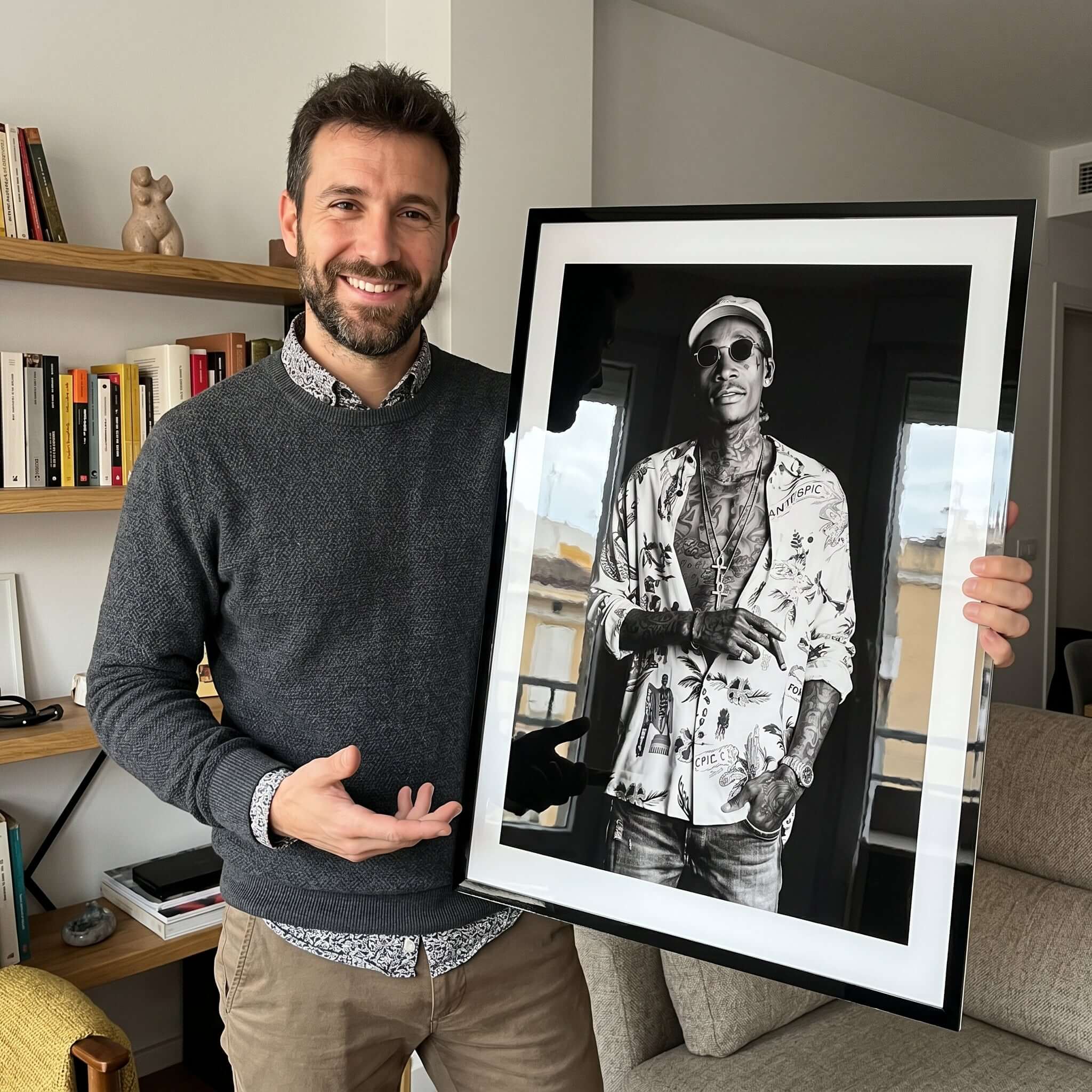 Cuadro Póster Wiz Khalifa | Decoración Hip Hop