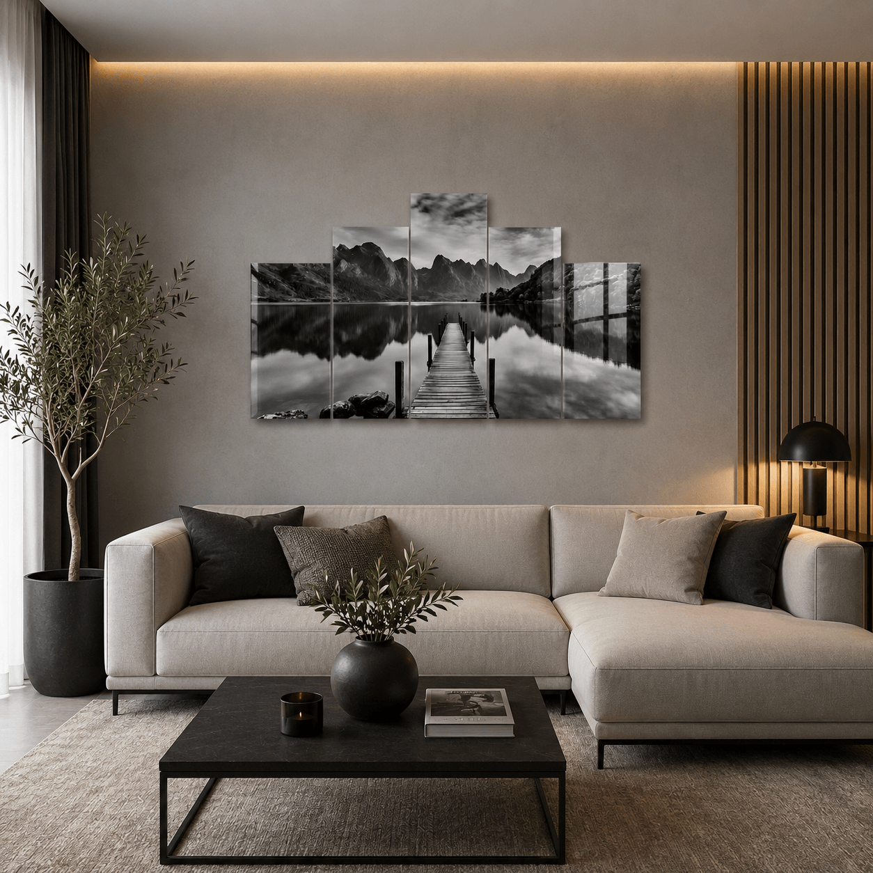 Cuadro de Metacrilato Paisaje | Decoración en Blanco y Negro
