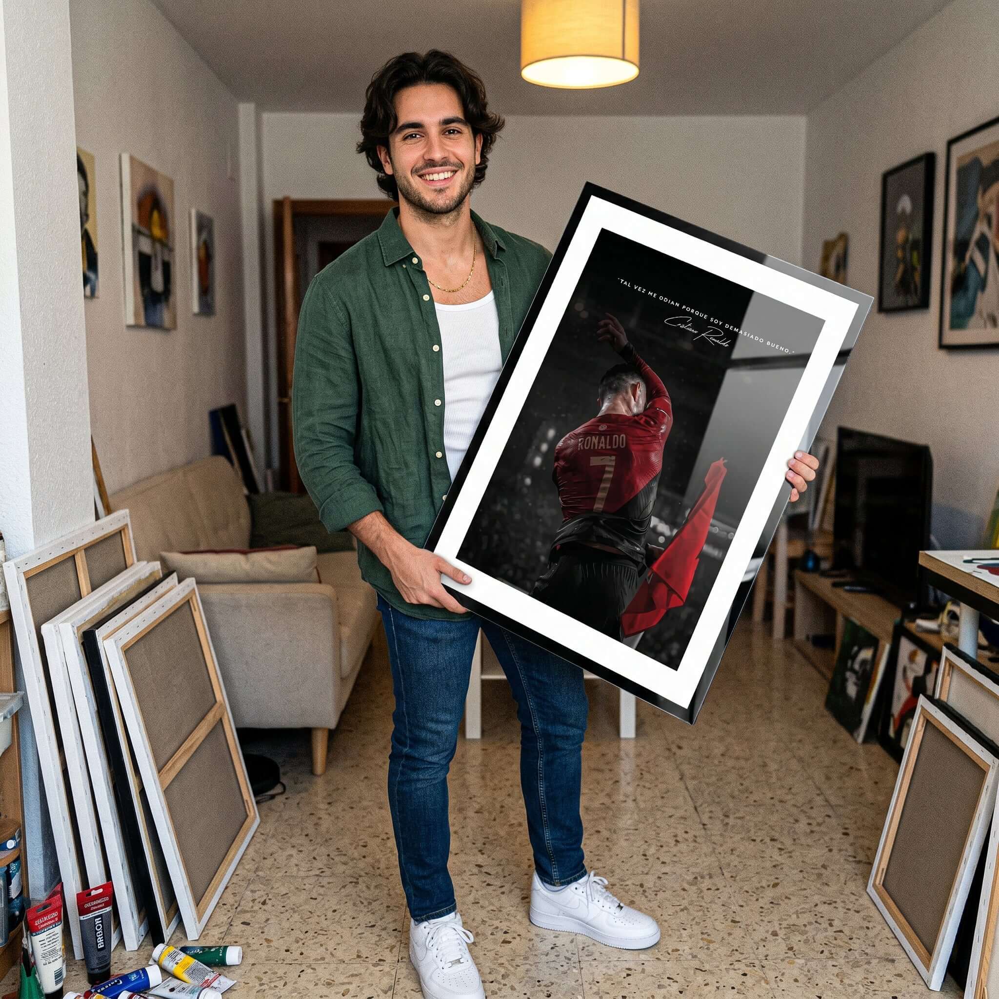 Cuadro Póster Cristiano Ronaldo | Decoración de Fútbol