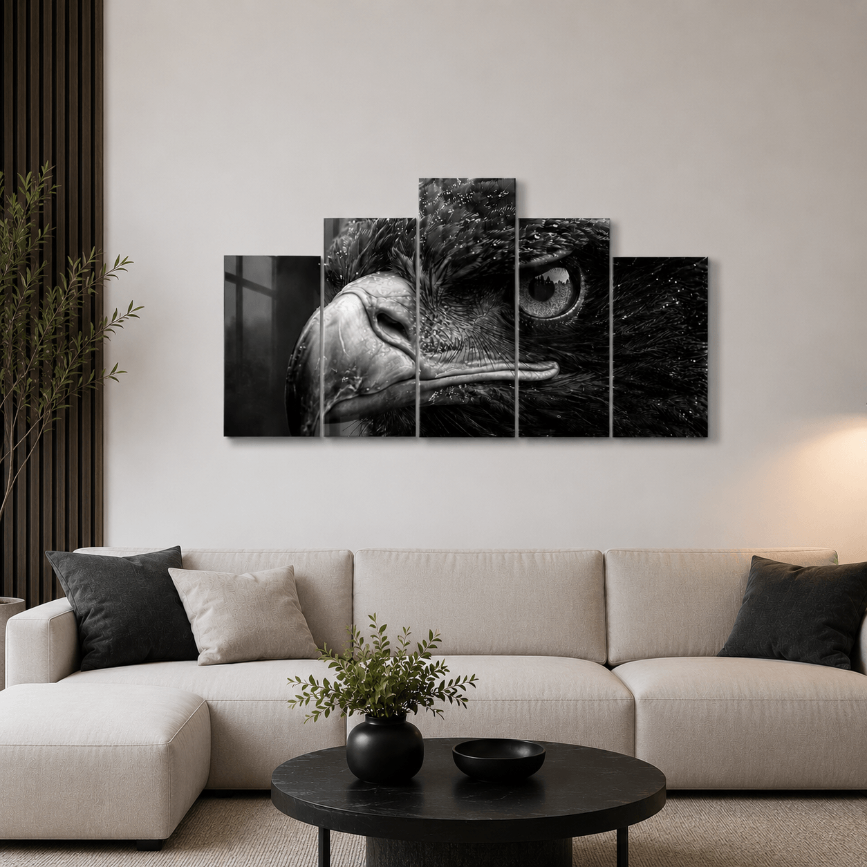 Cuadro de Metacrilato Águila | Decoración en Blanco y Negro