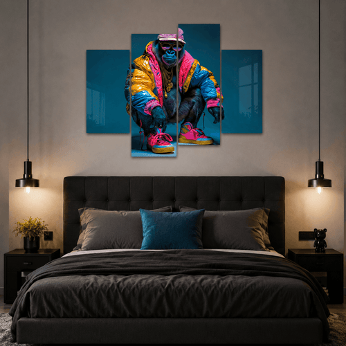 Cuadro de Metacrilato Gorila Urbano | Decoración Moderna