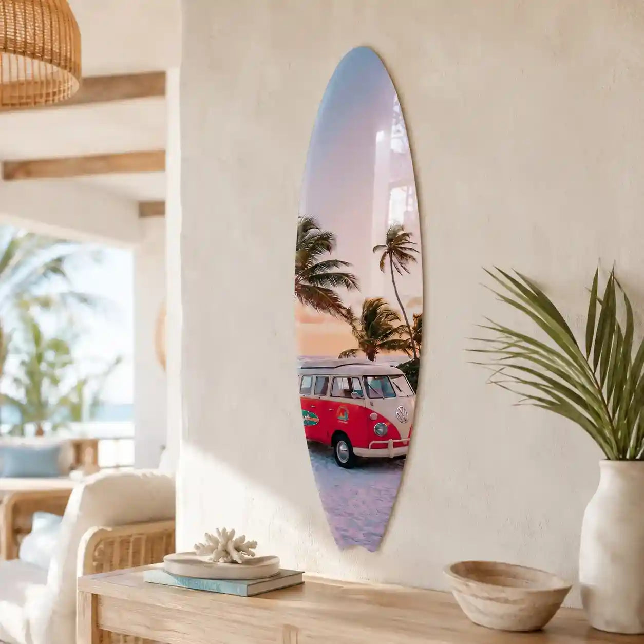 Cuadro Vertical Tabla Surf | Van Tropical
