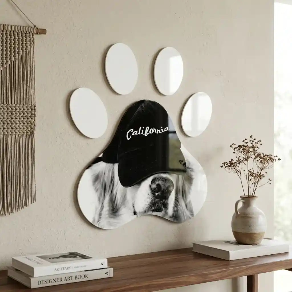 Cuadro Huella Canina | Perro California | Arte Decorativo Moderno