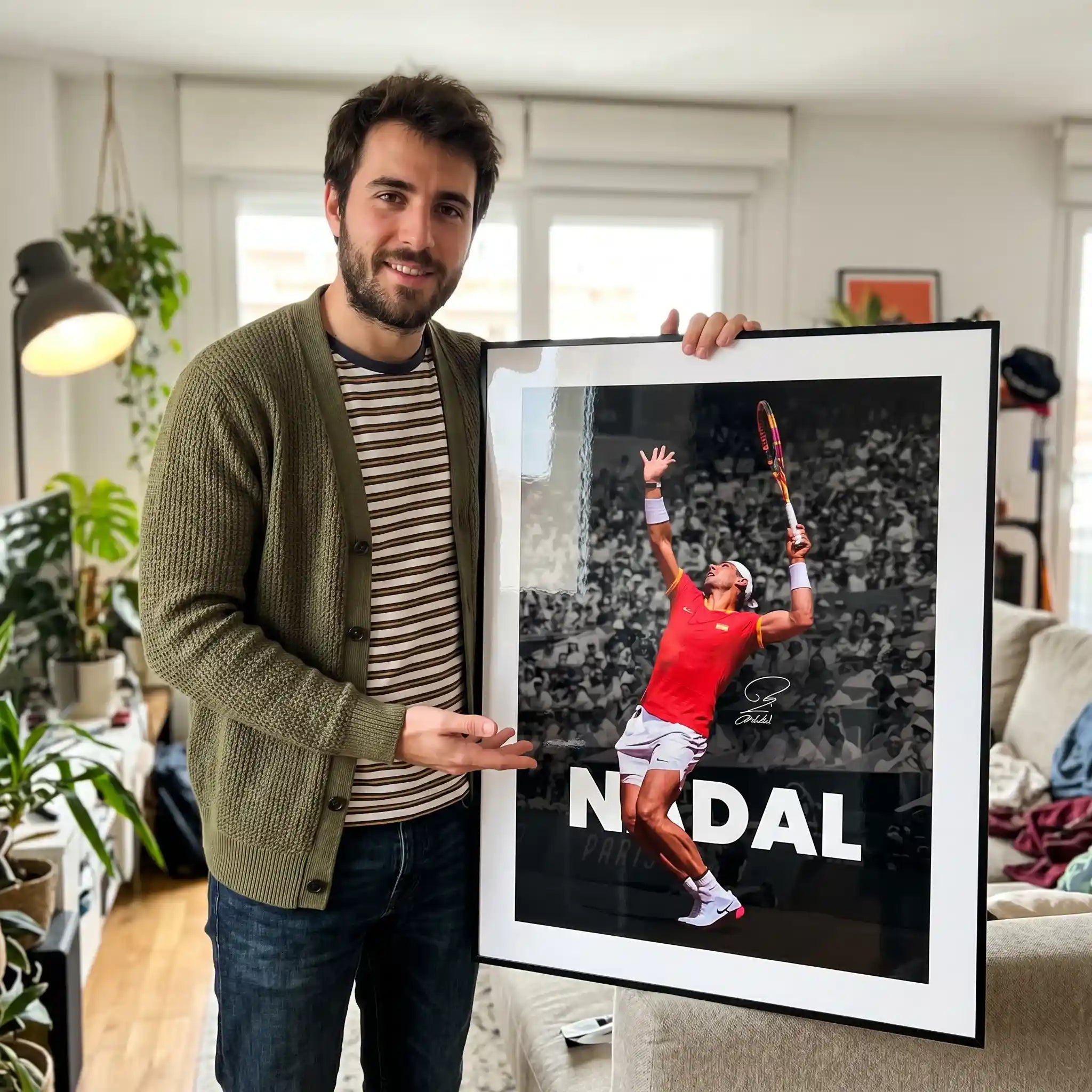 Cuadro Póster Rafael Nadal | Decoración de Tenis