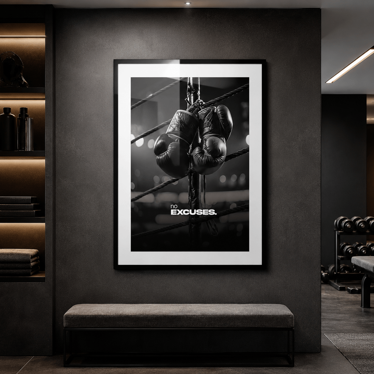 Cuadro Póster Boxeo Motivacional | Decoración Deportiva