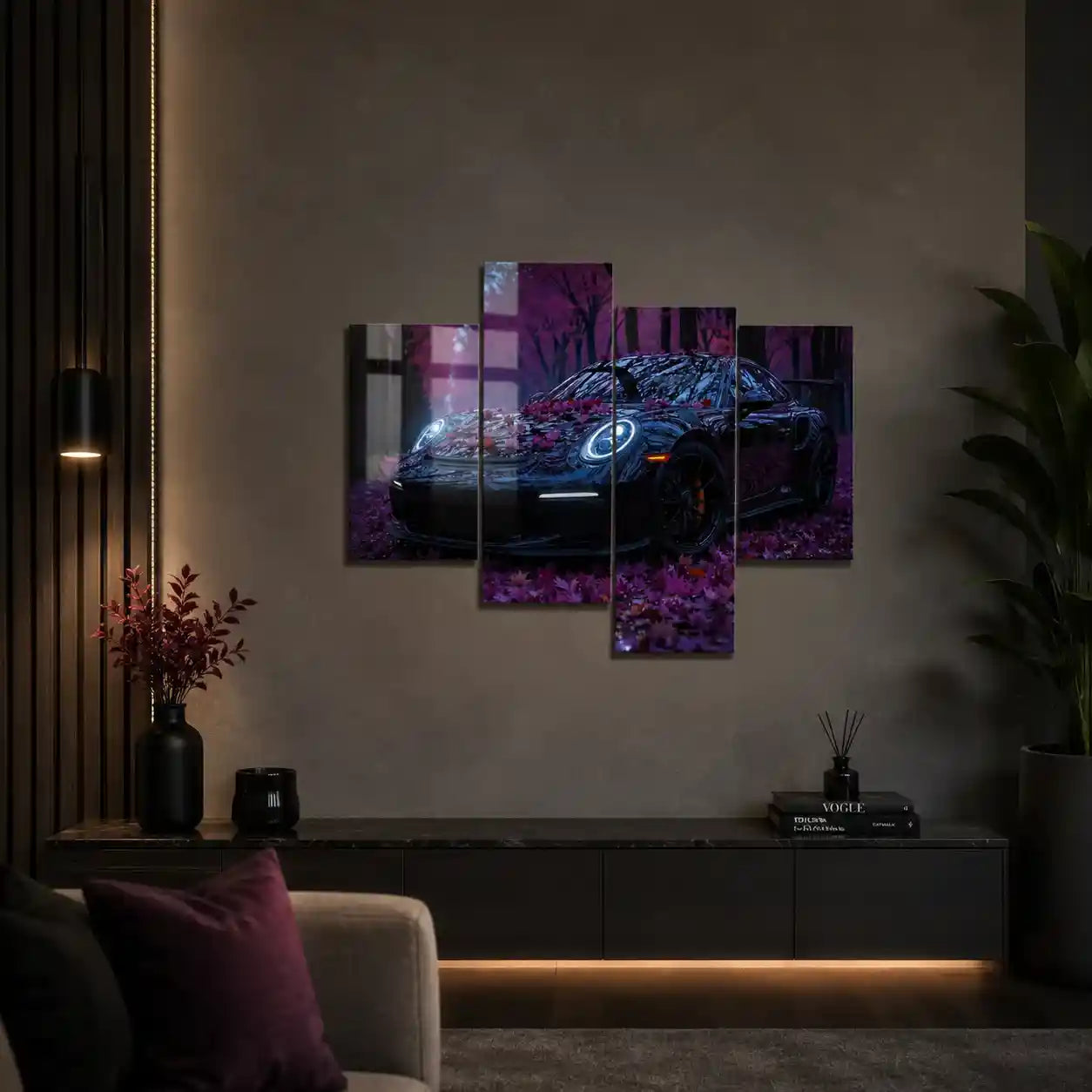 Cuadro de Metacrilato Porsche 911 GT3 | Decoración Neón