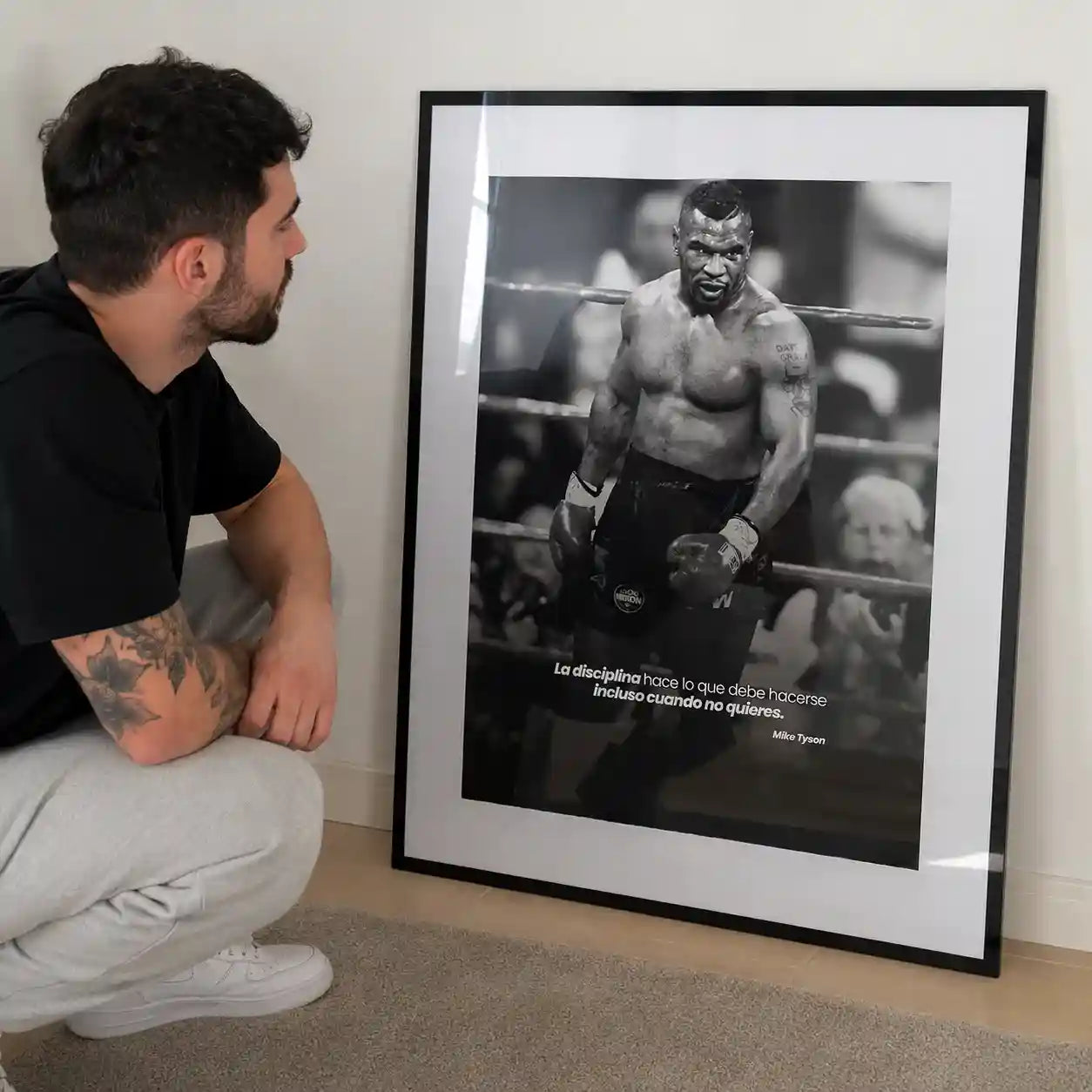 Cuadro Motivacional Mike Tyson | Disciplina de Hierro