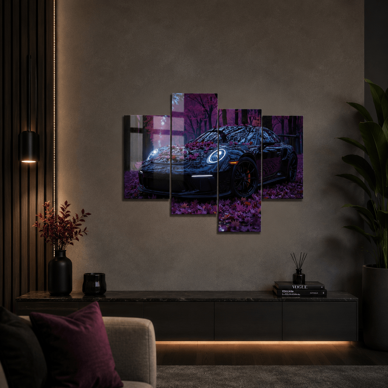 Cuadro de Metacrilato Porsche 911 GT3 | Decoración Neón