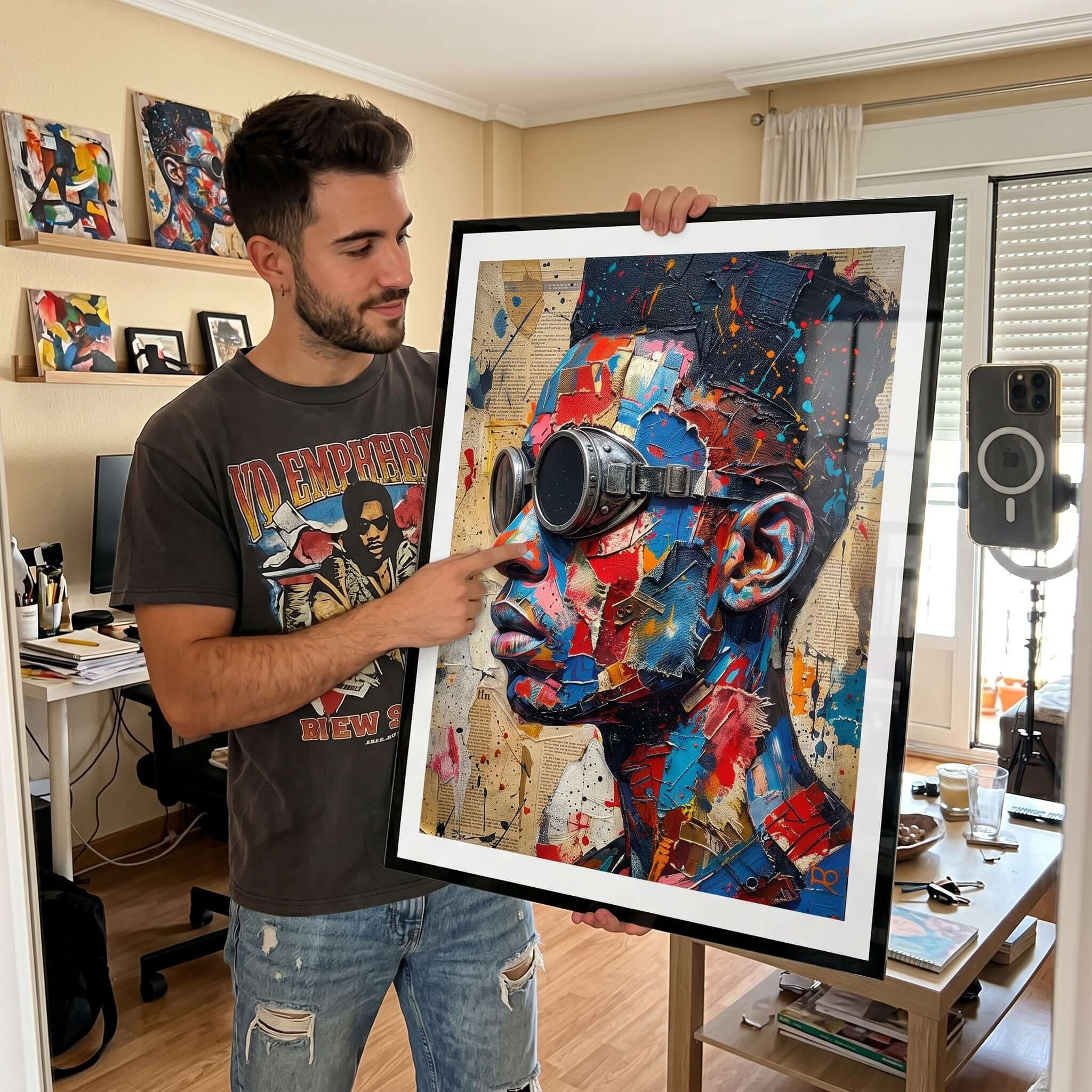Cuadro Póster Retrato Urbano | Decoración Pop Art