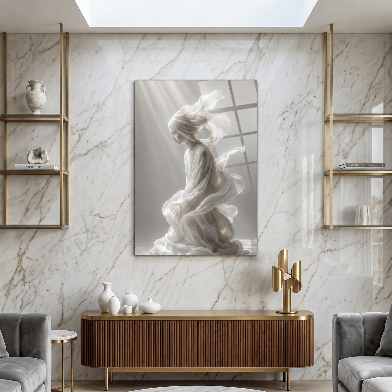 Cuadro Póster Estatua Blanca | Decoración Elegante
