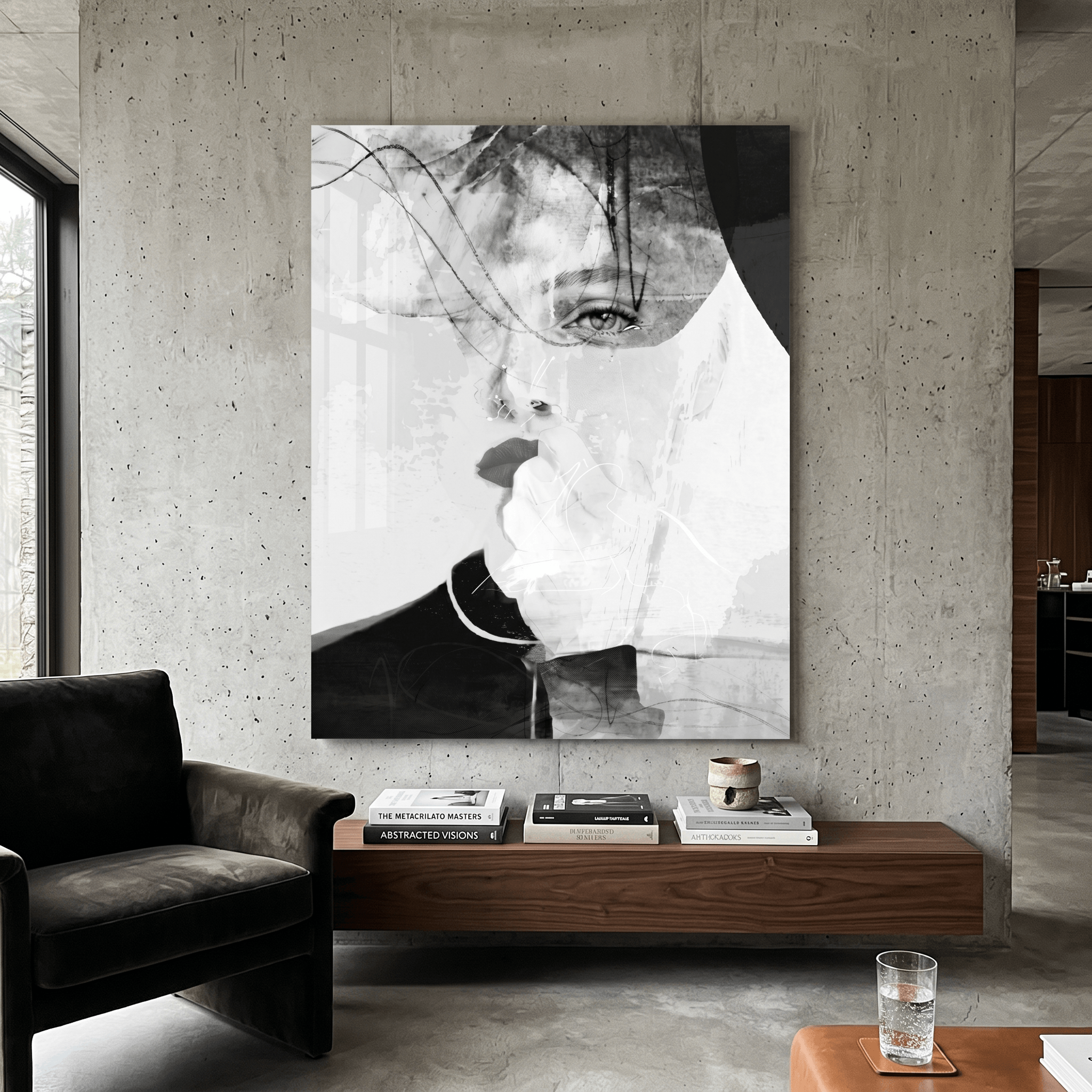 Cuadro Póster Rostro Femenino Abstracto | Decoración Moderna